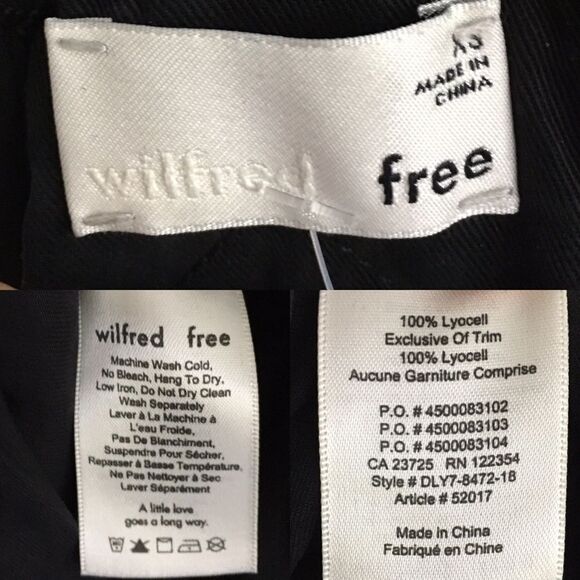 ARITZIA Wilfred Free Beatriz Shorts Overall Jumpsuit Romper Black XS - Picture 4 of 8